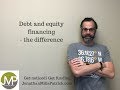 Debt versus equity financing - the differences