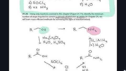Exercise 21.33 - Multi-step Synthesis with Carboxylic Acids and their Derivatives