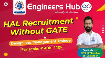 HAL Recruitment || Design & Management Trainee || Without GATE || Rs.40k -140k