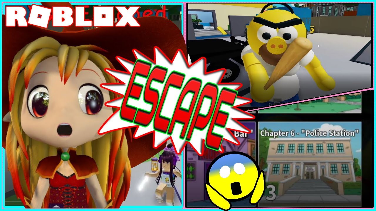 How We Escaped The New Chapter 6 Police Station Roblox The Piggysons Youtube - sad bart roblox