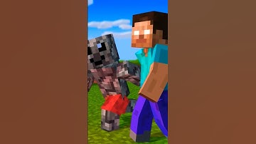 Herobrine Chase dark rock man in normal speed |Minecraft animation| #meme #virel #shorts #herobrine