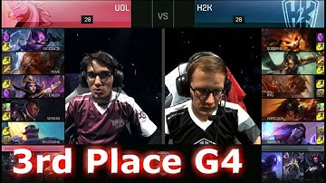 UOL vs H2K Game 4 for 3rd Place S6 EU LCS Summer 2016 PlayOffs | Unicorns of Love vs H2K Gaming G4