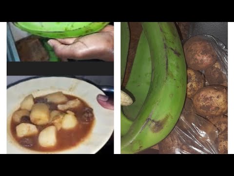 How To Cook Matoke Green Bananas Irish Potatoes With Stew Easy And Delicious Recipe
