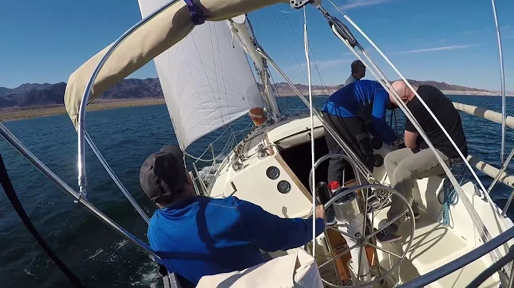 Frostbite Day 1 Race 2-2019  lake Mead Sailboat Race Nevada Yacht Club on Kona Cal 31