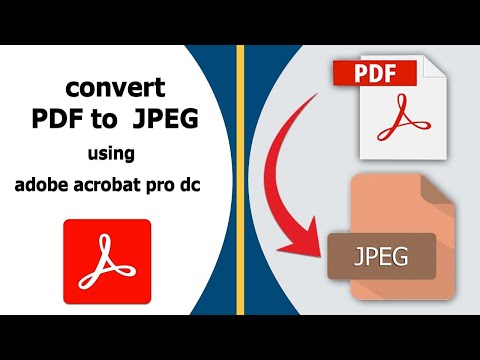 How to convert pdf to jpg 2023 | Adobe acrobat Tutorial