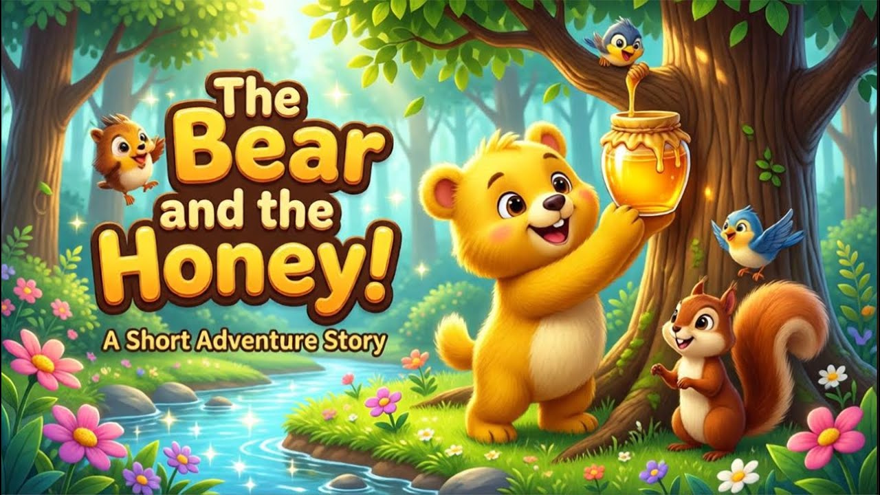 The Bear and the Honey! A short Adventure Story Summary | A Story with ...