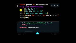 Python Zip Three Lists #python #coding