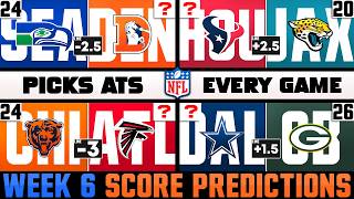 NFL Week 6 Score Predictions | 2026 NFL Picks ATS