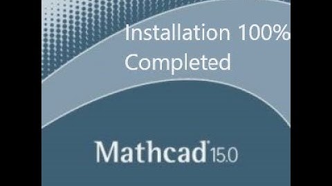 Installation Mathcad 15 full