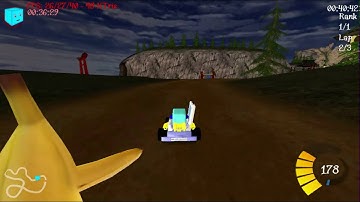 SuperTuxKart 0.8.1 Zen Garden 2 times slow motion
