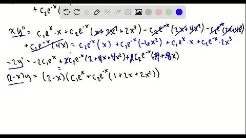 Verify that the given function is a solution to the given differential equation. In these problems,…
