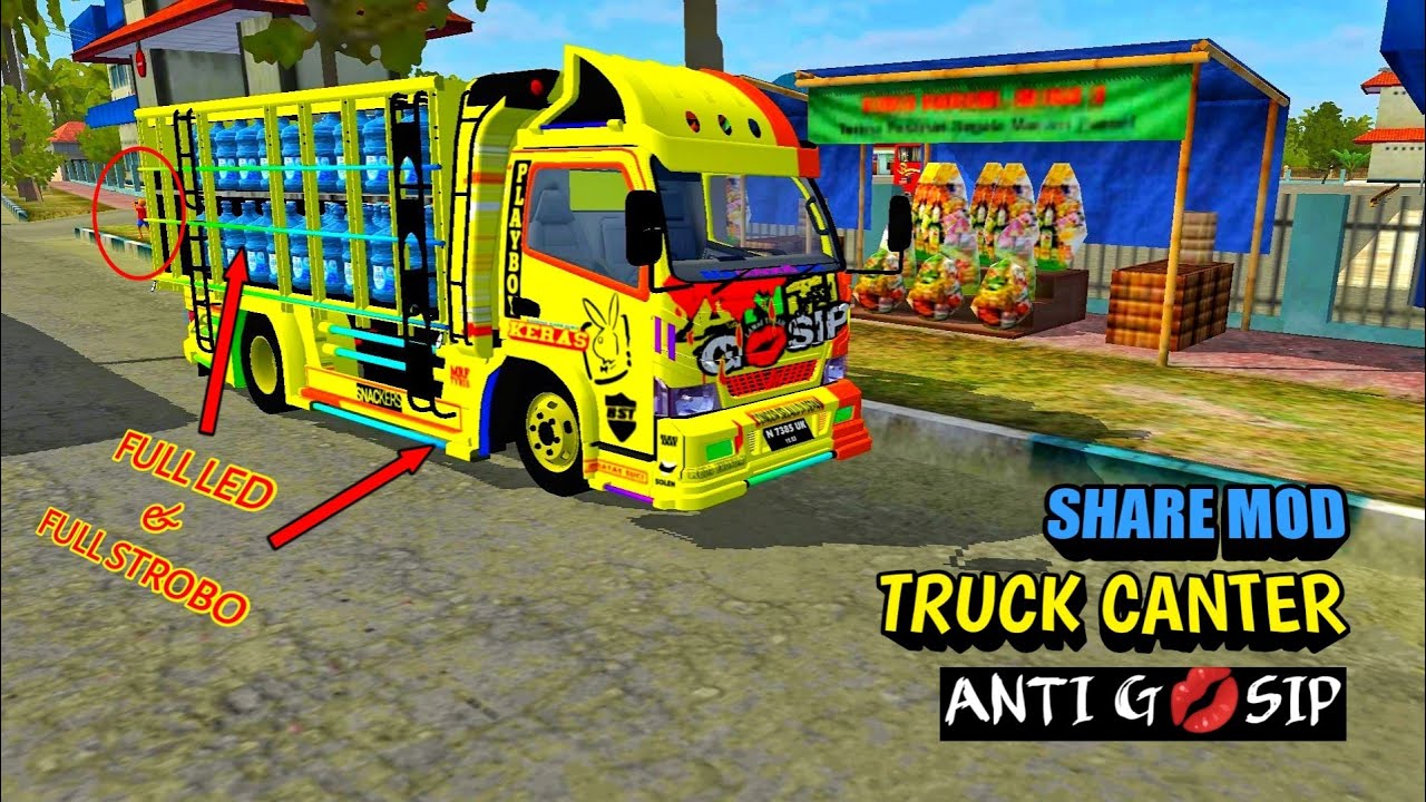 BUSSID UPDATE || MOD BUSSID TRUCK CANTER ANTI GOSIP FULL