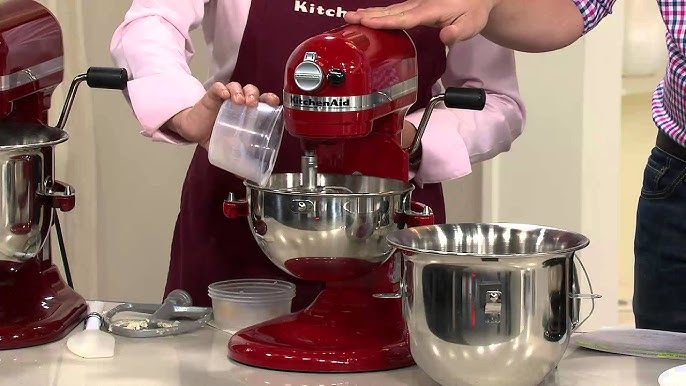 KitchenAid 6 qt 575 Watt Glass Bowl Lift Stand Mixer w/ Flex Edge & 3  Acces. with Jill Bauer 