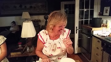 Blow a hard boiled egg out of it