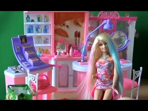 Сериал кукла Барби, красим волосы Барби с помощью набора Barbie Color Chalk Hair