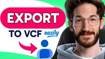 How to EXPORT Google Contacts to VCF (Step by Step) 2025