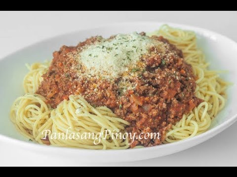 How to Make Spaghetti with Meat Sauce | Panlasang Pinoy