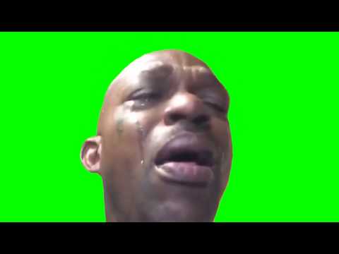 Black Guy Crying Meme Greenscreen (FREE DOWNLOAD IN DESC)
