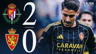 RESUMEN | Real Valladolid 2-0 Real Zaragoza | LaLiga Hypermotion
