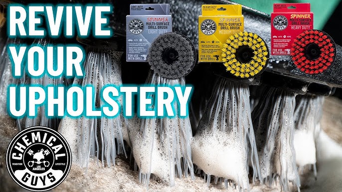 How To Clean Dirty Carpet - Chemical Guys Gray Carpet Brush For Drill 