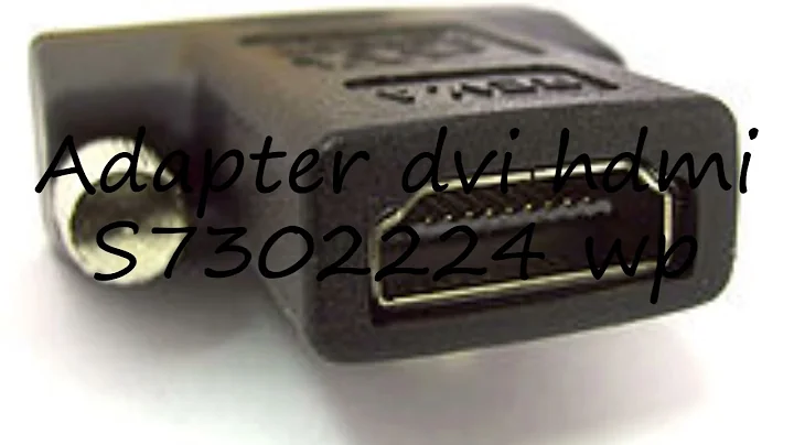 How to pronounce Adapter dvi hdmi S7302224 wp in Dutch?