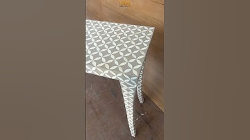 Wren Bone Inlay Curved Console Table | Home Decor Ideas