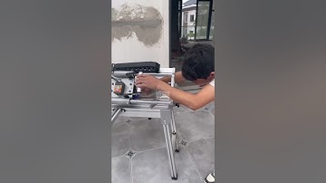 Líp mòi vát 45 độ gạch bằng máy cắt gạch nước Xinkai Z2S, công suất 2800W vòng tua 12000 vọng phút