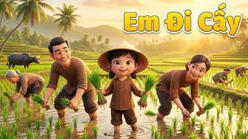 Em Đi Cấy Lúa | Nhạc Thiếu Nhi Đồng Quê | Hoạt Hình 3D Đồng Quê Việt Nam