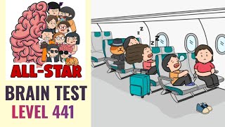 Brain Test All Star Level 441 | Make the cat's flight more comfortable | Walkthrough