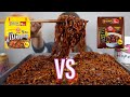 BLACK BEAN NOODLES ft. SPICIEST GREEN ONION KIMCHI IN THE WORLD (This Or That) ep. 2 l MUKBANG