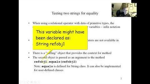 Comparing String Objects