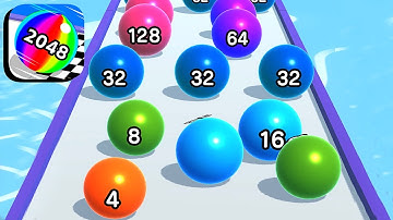 Ball Run 2048 - All Levels Gameplay Android,ios (Levels 15-22)