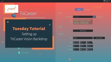 Tuesday Tutorial : Setting up TriCaster Vizion Backdrop