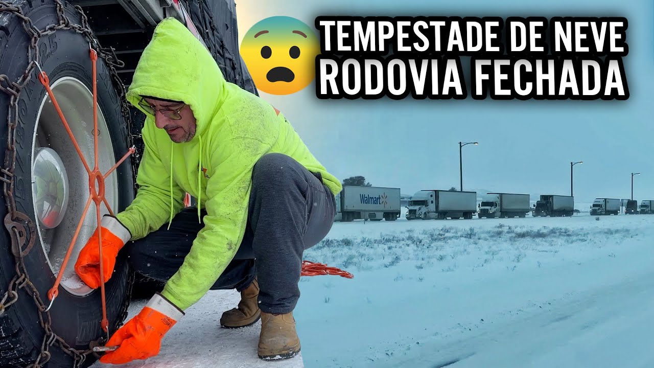 A TEMPESTADE DE NEVE FECHOU A RODOVIA – POLÍCIA TÁ MULTANDO GERAL SEM CORRENTE