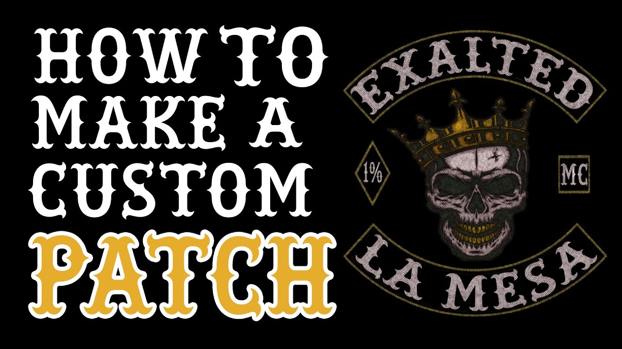 Custom Embroidered Patches for MC Vest - MakeMyPatch