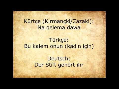 Kürtçe, Kırmancki Zazaki
