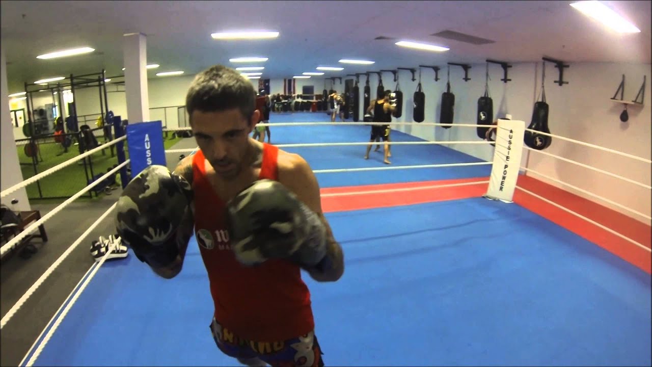 Westside Martial Arts Melbourne. Muaythai pad work with a GoPro YouTube