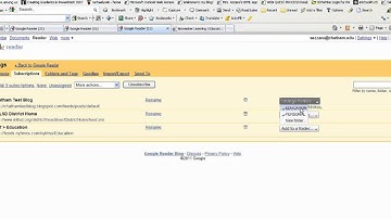 Google Reader - Managing Your Subscriptions