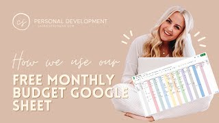 How to Use My Free Monthly Budget Google Sheet
