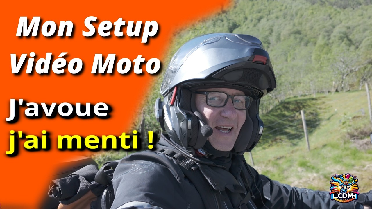 Setup vidéo complet pour filmer à moto