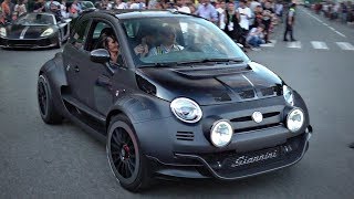 130k€ CRAZY Widebody AWD Fiat 500 Abarth; Giannini 350 GP4 4x4 Exhaust Sounds!