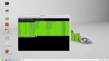 check open or listening ports on your Linux Mint 14
