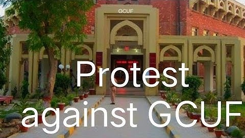 Protest GCUF affiliated colleges paper pattern