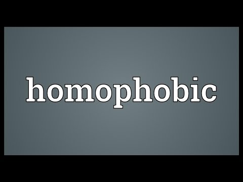 Homophobic Meaning