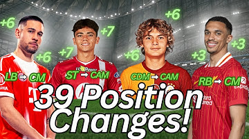 The BEST Position Changes in FC25 Career Mode! - 39 Players all +2 OVR or Higher!