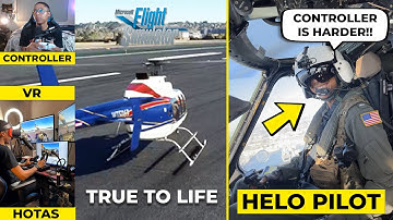 Real Helicopter Pilot Shows How To Fly Helicopters in Microsoft Flight Simulator! #msfs2020 #vr