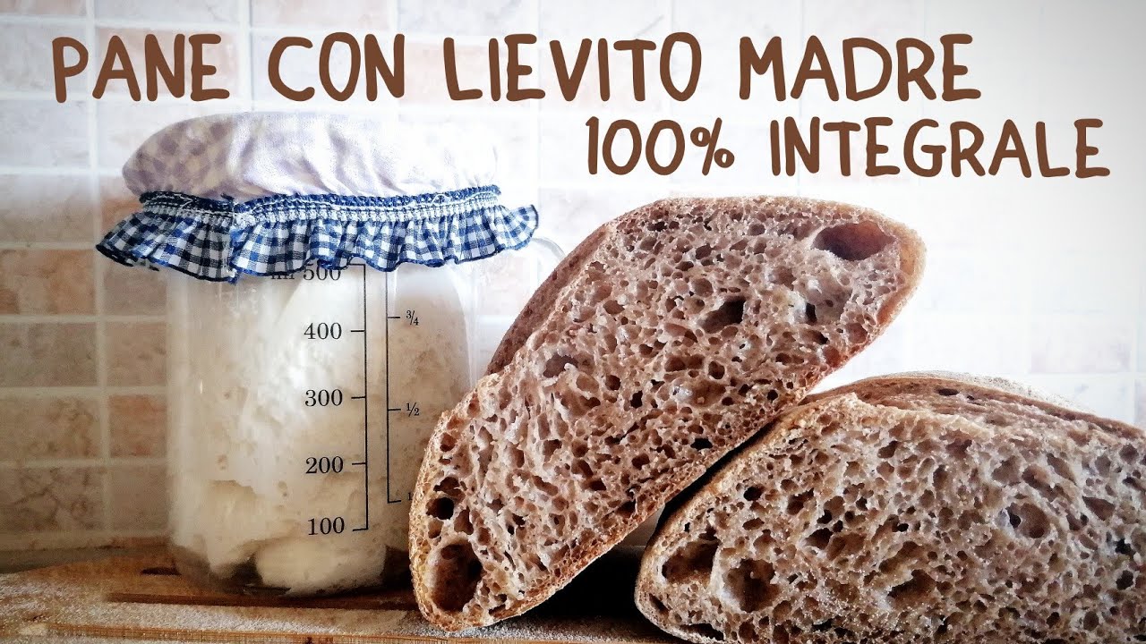 PANE 100% INTEGRALE CON LIEVITO MADRE alveolato e leggero!