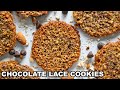How to make Lace Cookies with Chocolate (Florentine Cookies)
