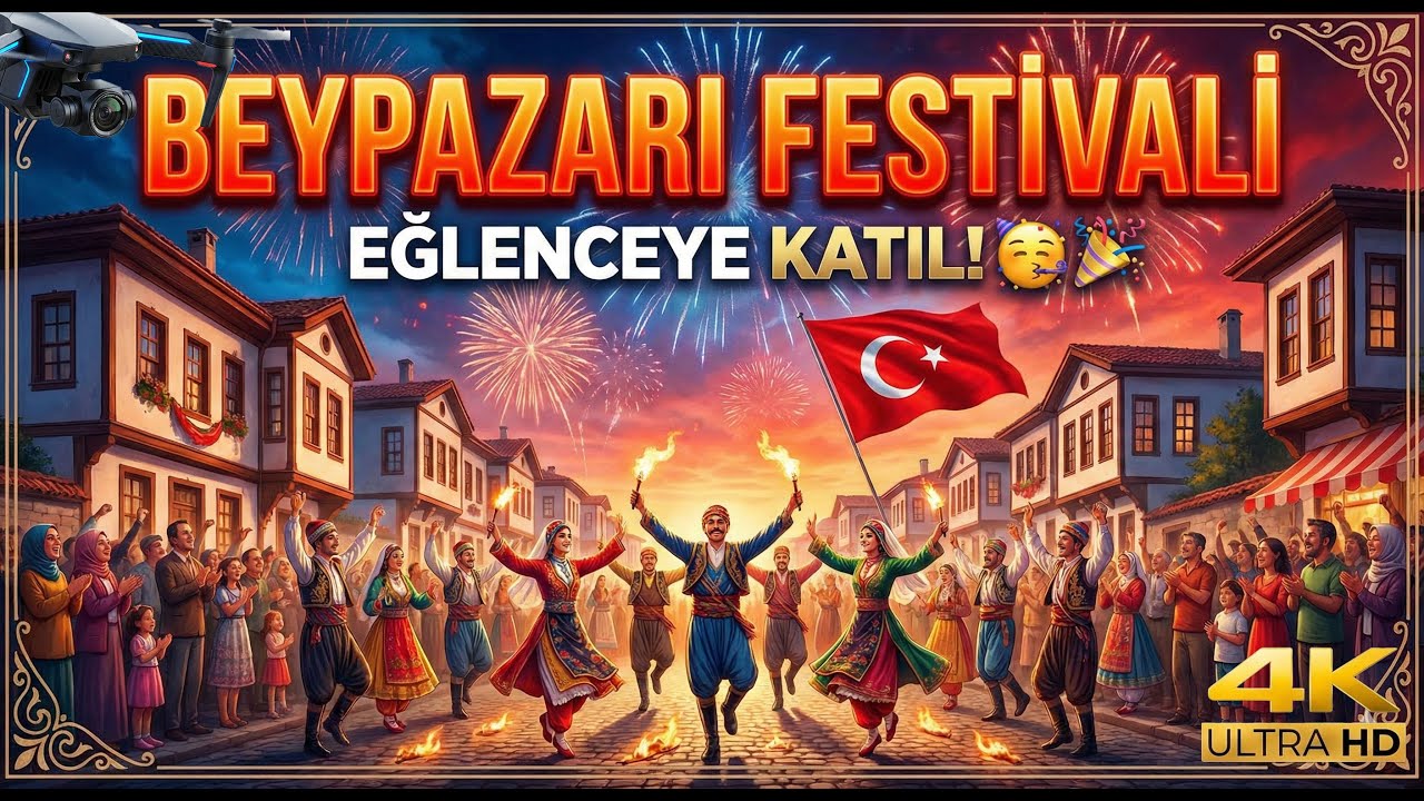 Beypazarı Festivalinde Akşam! Drone ile Muhteşem Görüntüler 🇹🇷✨