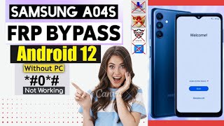 samsung a04/a04s frp bypass android 12 without pc | samsung a045f/a047f google account bypass/unlock